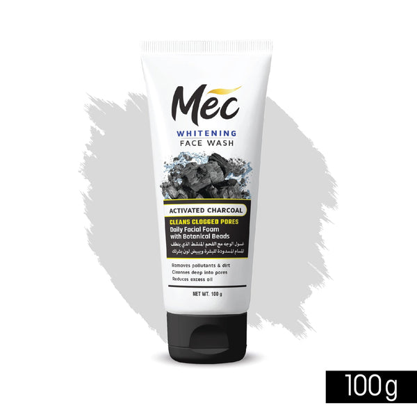 Meclay London Mec Whitening Activated Charcoal Face Wash 100ml